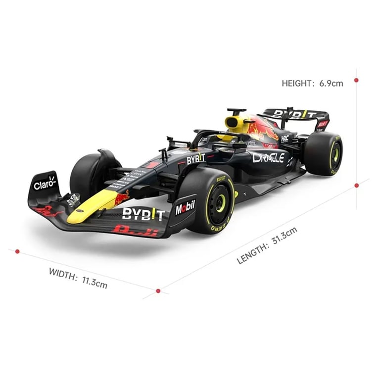 Oracle Red Bull Racing RB18 1:18 Scale Radio Controlled Car with Spring Suspension and Multi Direction Driving