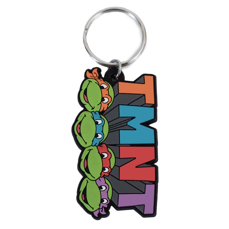 Teenage Mutant Ninja Turtles PVC Keyring - Durable & Colorful Keychain Attachment