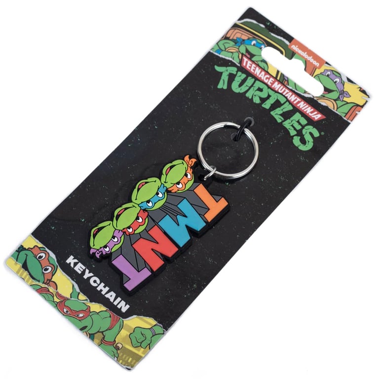 Teenage Mutant Ninja Turtles PVC Keyring - Durable & Colorful Keychain Attachment