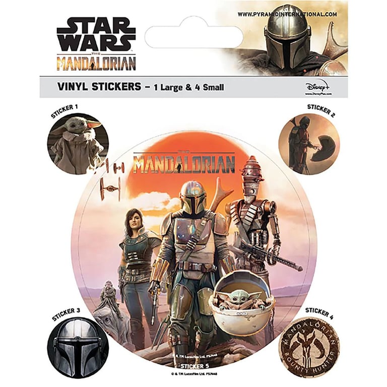 Star Wars The Mandalorian Legacy Vinyl Stickers - High-Quality Self-Adhesive Decals