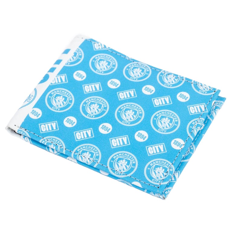 Manchester City FC Multi-Icon Coloured Icon Wallet - 4 Card Slots & Note Pocket