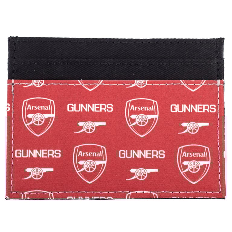 Arsenal FC Multi Icon Canvas Card Holder - 6 Slots, Organize Your Cards in Style
