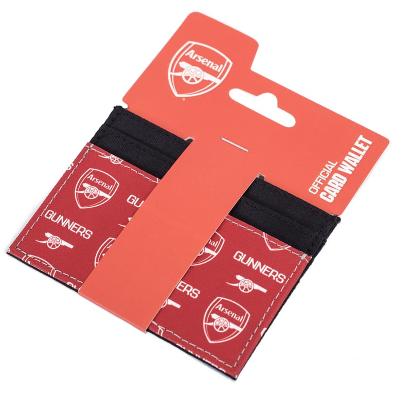 Arsenal FC Multi Icon Canvas Card Holder - 6 Slots, Organize Your Cards in Style