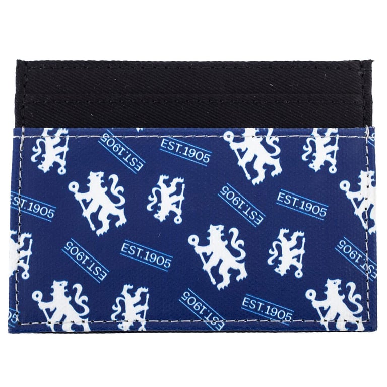 Chelsea FC Multi Icon Brushed Canvas 6 Card Holder