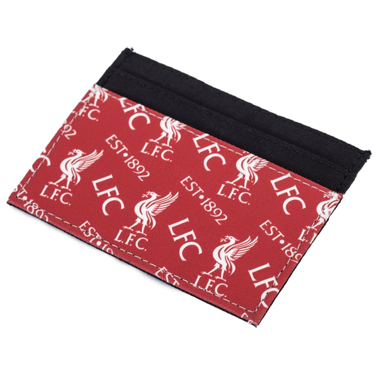 Liverpool FC Multi Icon Brushed Canvas 6 Card Slot Holder