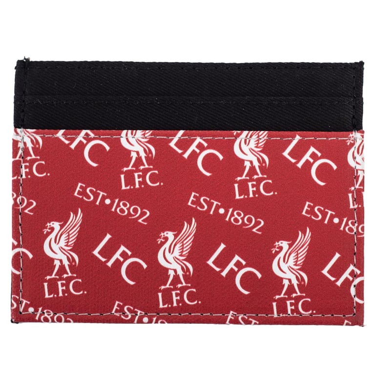 Liverpool FC Multi Icon Brushed Canvas 6 Card Slot Holder
