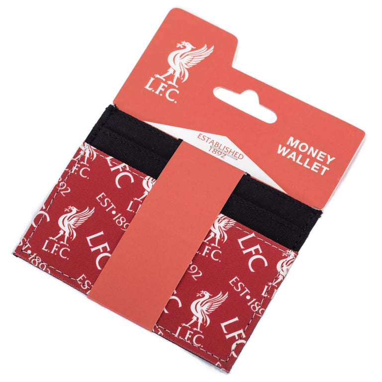 Liverpool FC Multi Icon Brushed Canvas 6 Card Slot Holder