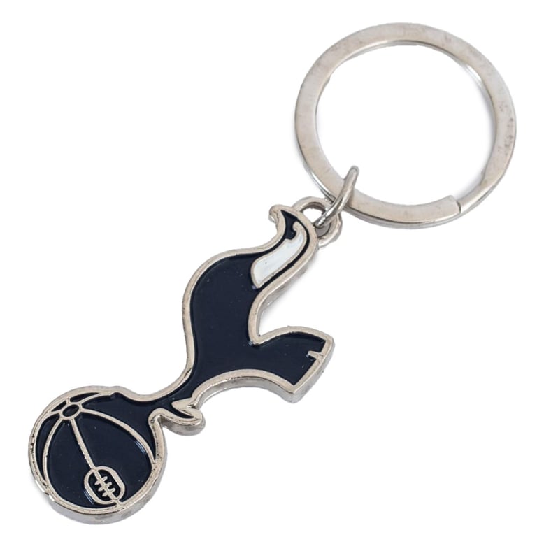 Tottenham Hotspur FC Executive Crest Keyring - Die Stamped Metal Keychain with Full Colour Enamel Infill