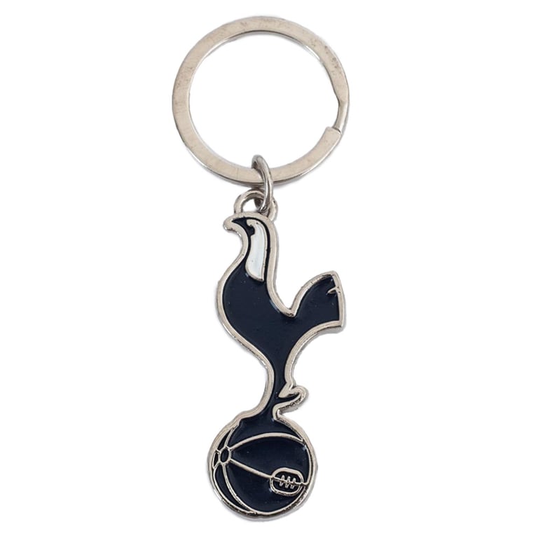 Tottenham Hotspur FC Executive Crest Keyring - Die Stamped Metal Keychain with Full Colour Enamel Infill