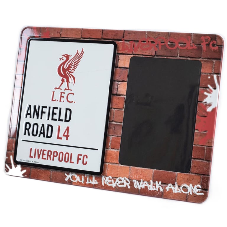 Liverpool FC Anfield Road Photo Frame Sign - Metal Home Decor Memorabilia