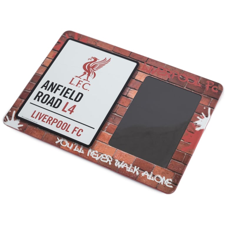 Liverpool FC Anfield Road Photo Frame Sign - Metal Home Decor Memorabilia