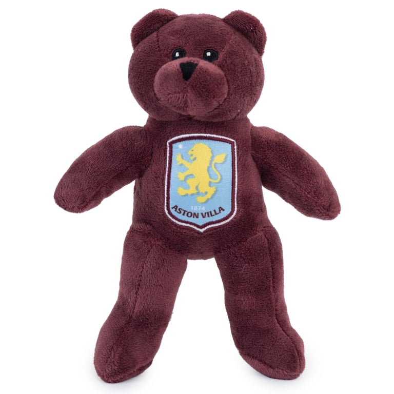 Aston Villa FC Claret Plush Bear - Official Crest Design