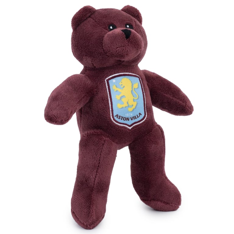 Aston Villa FC Claret Plush Bear - Official Crest Design