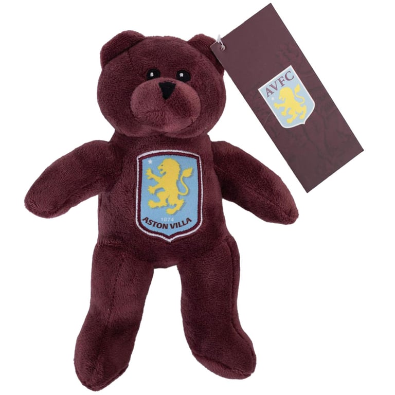 Aston Villa FC Claret Plush Bear - Official Crest Design