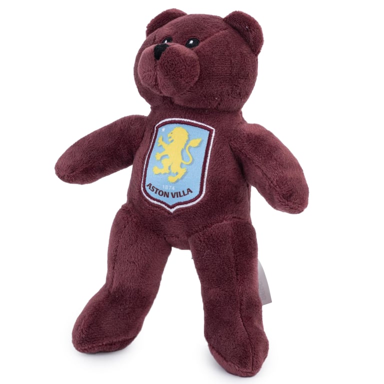 Aston Villa FC Claret Plush Bear - Official Crest Design