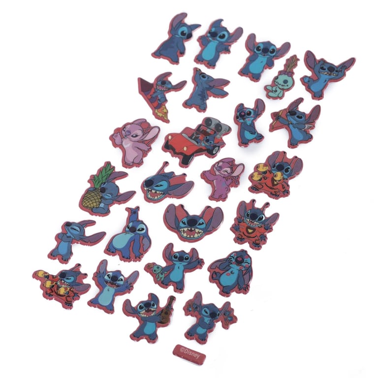 Lilo & Stitch Puffy Character Sticker Set - Home Decor Themes