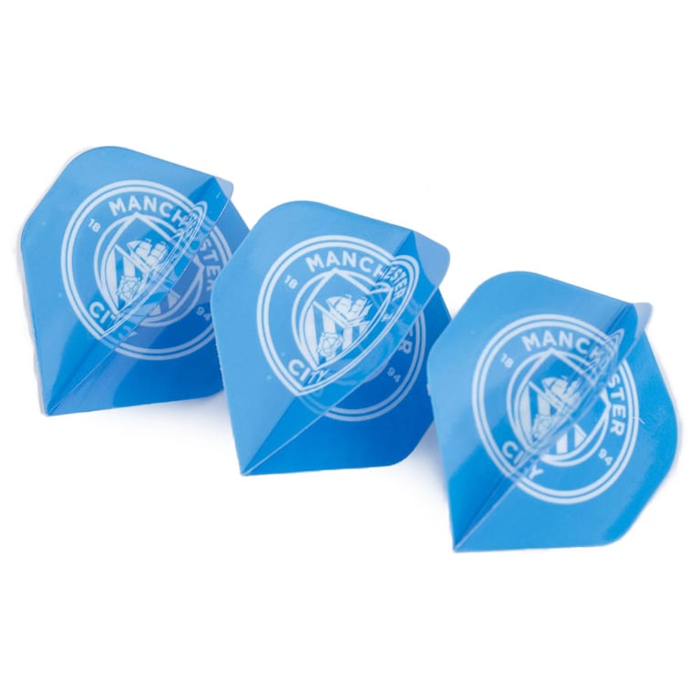 Manchester City FC Darts Set - Complete Kit with 3x Dart Barrels & Man City Crest Flights