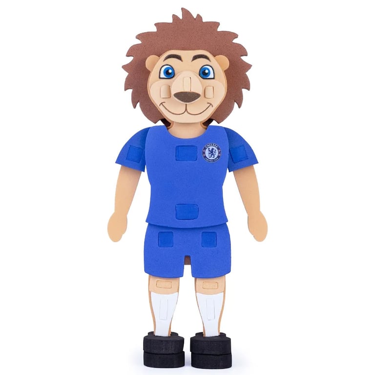 Chelsea FC Foam Mascot Puzzle - 41pc Buildable Replica for Kids Ages 3