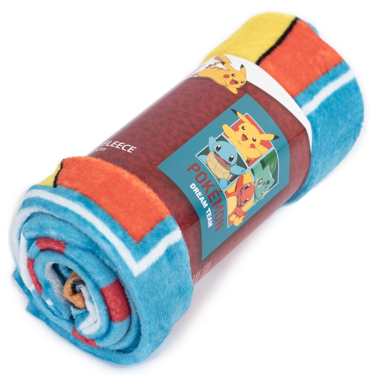 Pokmon Dream Team Polyester Fleece Blanket - Soft, Colorful, and Cozy