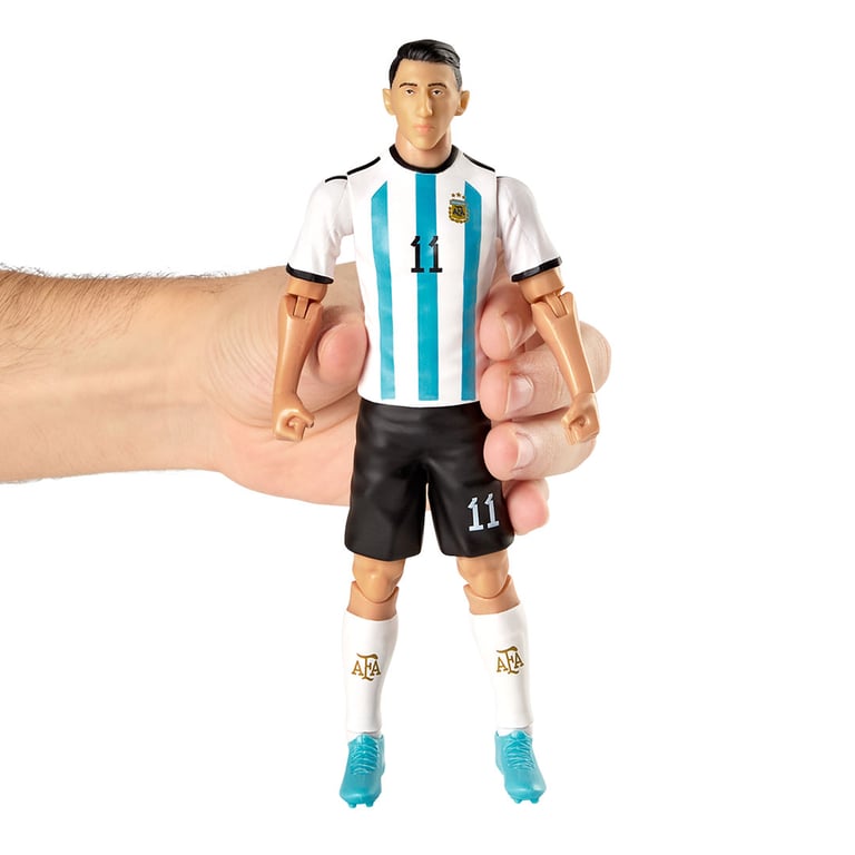 Argentina Di Maria 20cm Articulated Action Figure - Official Licensed Collectible with Jersey and Football Accessory