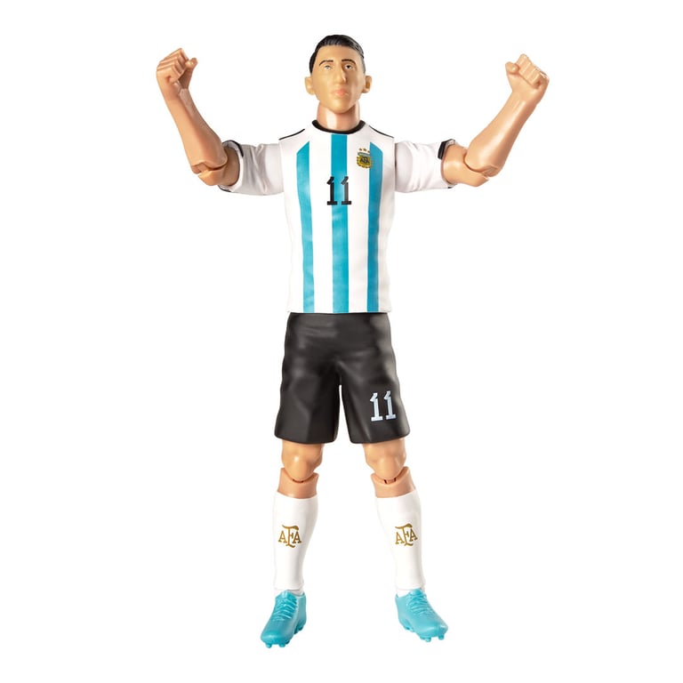 Argentina Di Maria 20cm Articulated Action Figure - Official Licensed Collectible with Jersey and Football Accessory