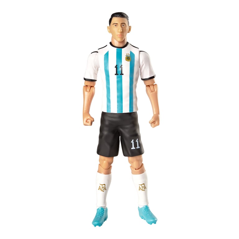 Argentina Di Maria 20cm Articulated Action Figure - Official Licensed Collectible with Jersey and Football Accessory