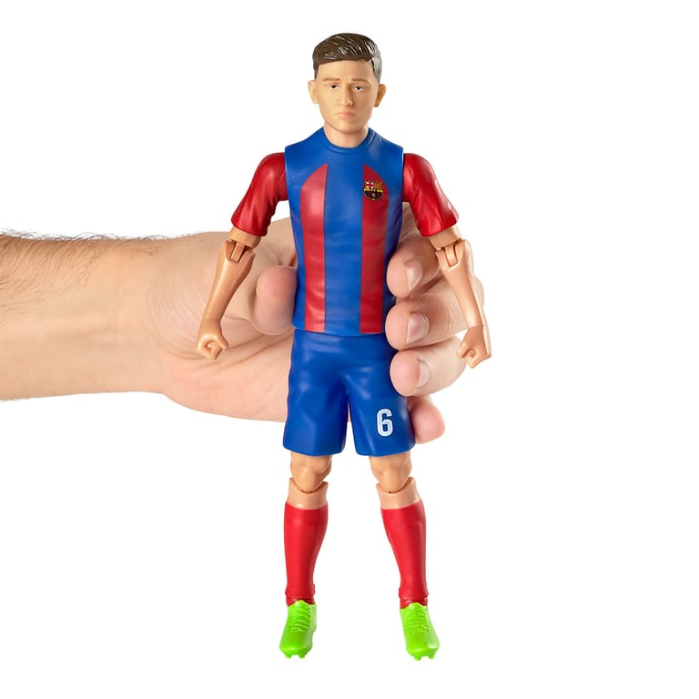 FC Barcelona Gavi 20cm Detailed Action Figure with Barca Football & Articulation
