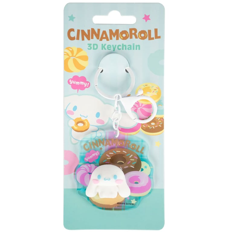 Cinnamoroll 3D Cute Keyring with Lobster Claw Attachment