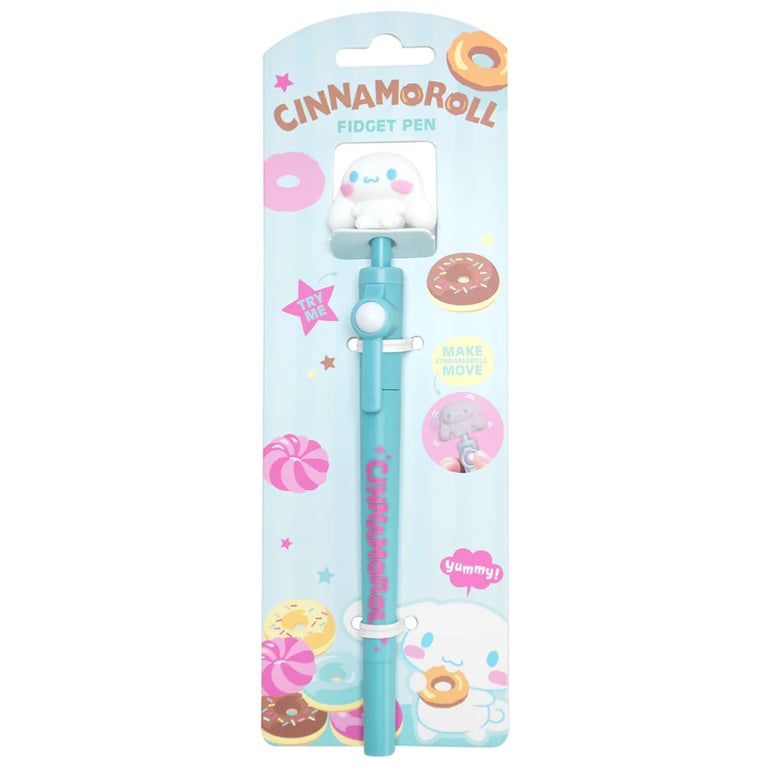 Cinnamoroll Spinning Fidget Pen - Removeable Cinnamoroll Ballpoint Pen with Black Ink