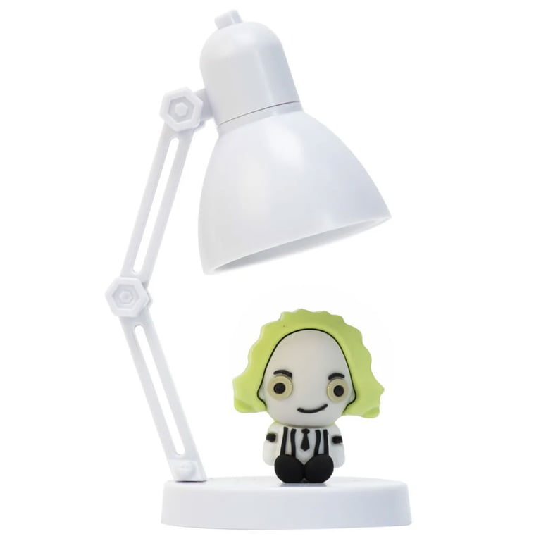 Beetlejuice Mini LED Desk Lamp with Chibi Adjustable Head and Battery Operated Design