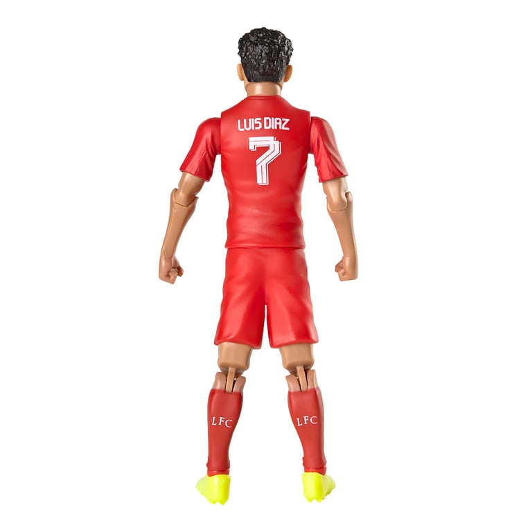 Liverpool FC Luis Diaz 20cm Action Figure - 10 Points of Articulation & Official Liverpool Football Included
