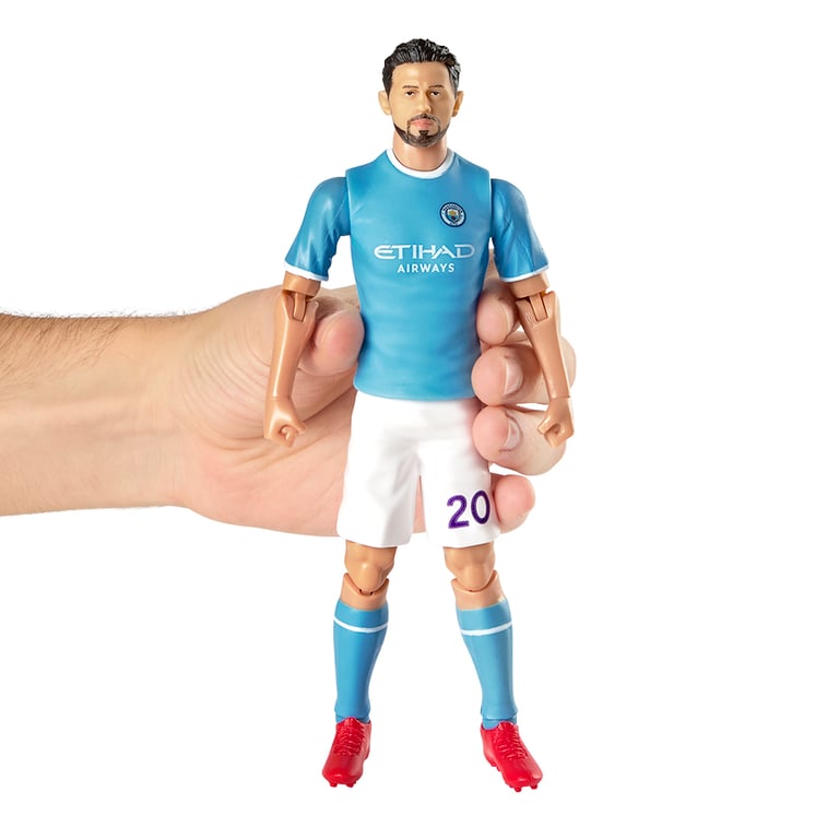 Manchester City FC Bernardo Silva 20cm Detailed Action Figure with 10 Points of Articulation