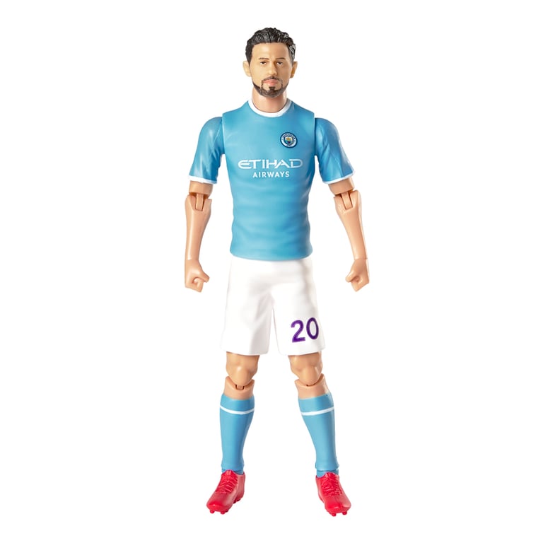 Manchester City FC Bernardo Silva 20cm Detailed Action Figure with 10 Points of Articulation