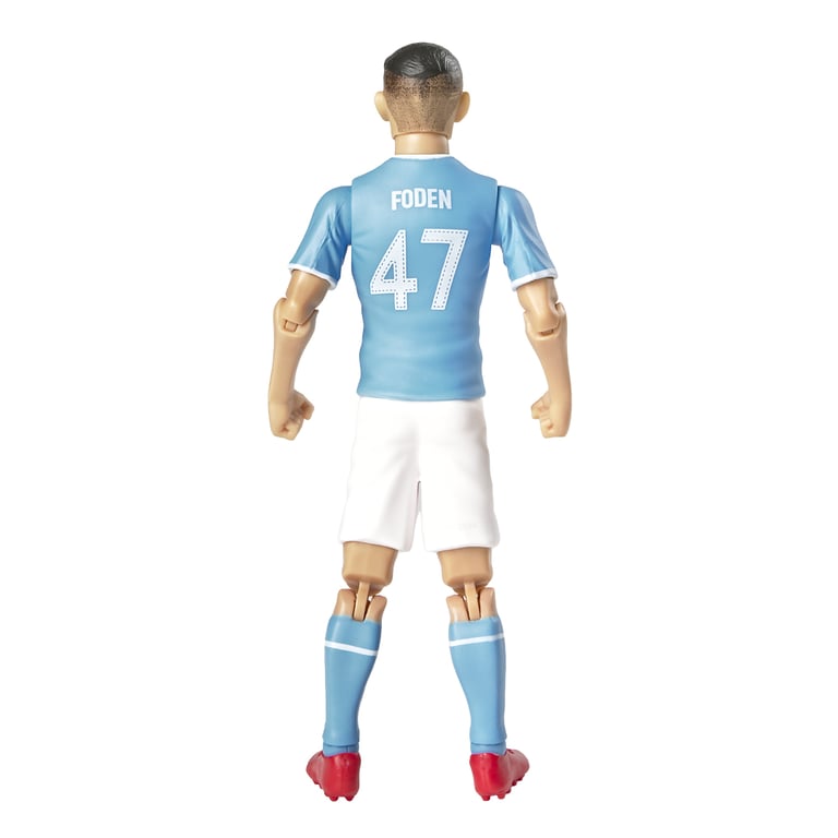 Manchester City FC Foden 20cm Action Figure with 10 Points of Articulation and City Football Included