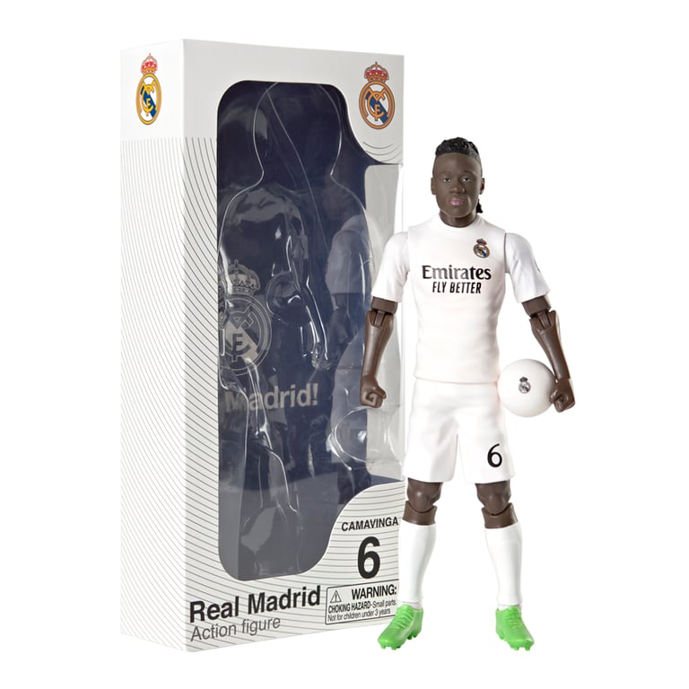 Real Madrid CF Camavinga 20cm Action Figure - Intricately Detailed with 10 Articulation Points