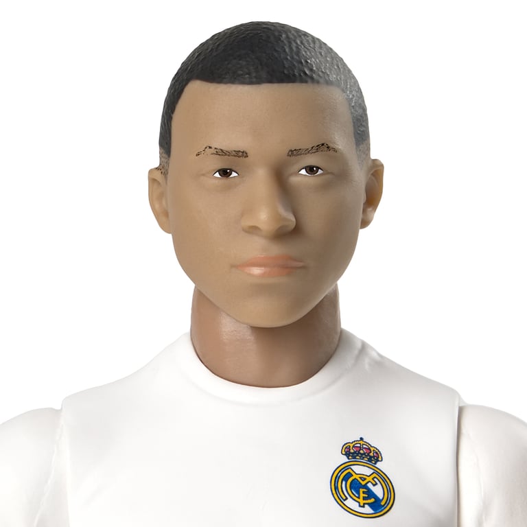 Real Madrid CF Mbappe 20cm Soccer Action Figure with Team Kit and Articulation