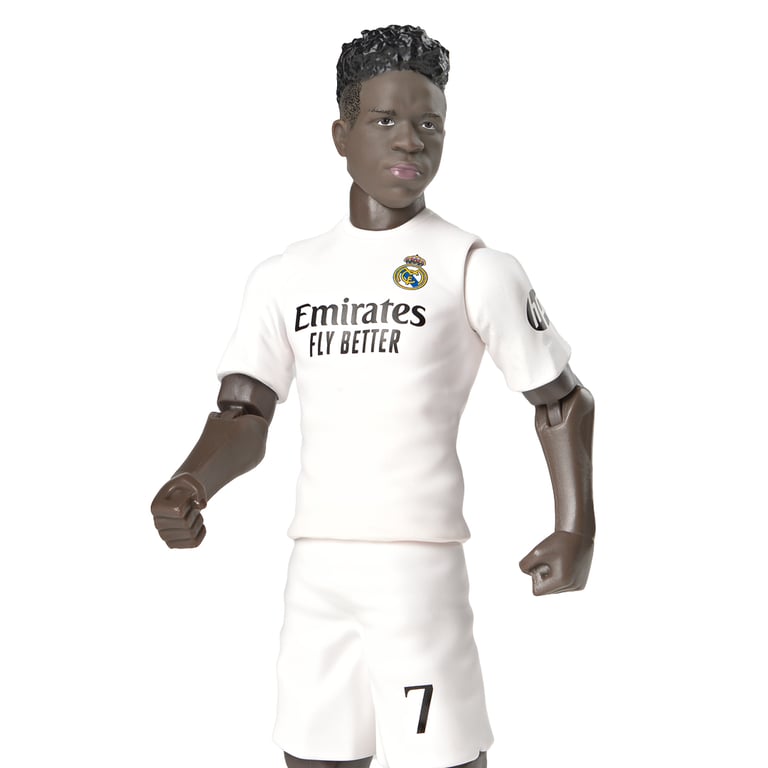 Vinicius Jr 20cm Articulated Action Figure - Official Real Madrid Soccer Player Figurine
