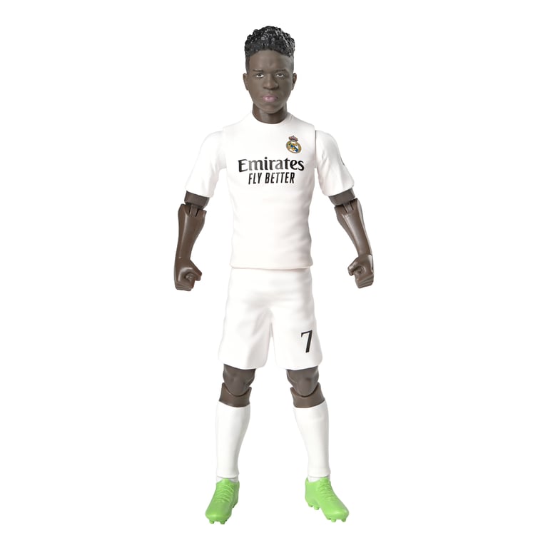 Vinicius Jr 20cm Articulated Action Figure - Official Real Madrid Soccer Player Figurine
