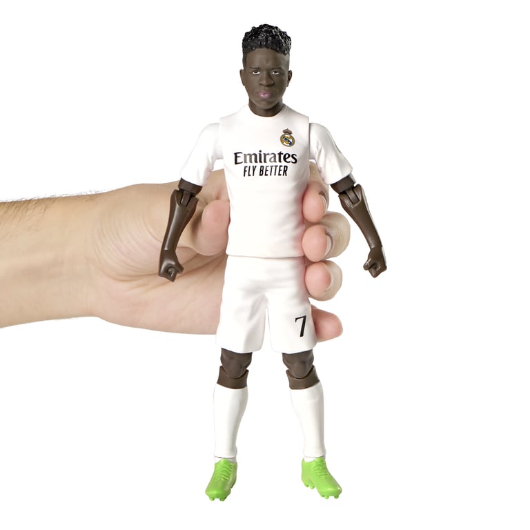 Vinicius Jr 20cm Articulated Action Figure - Official Real Madrid Soccer Player Figurine