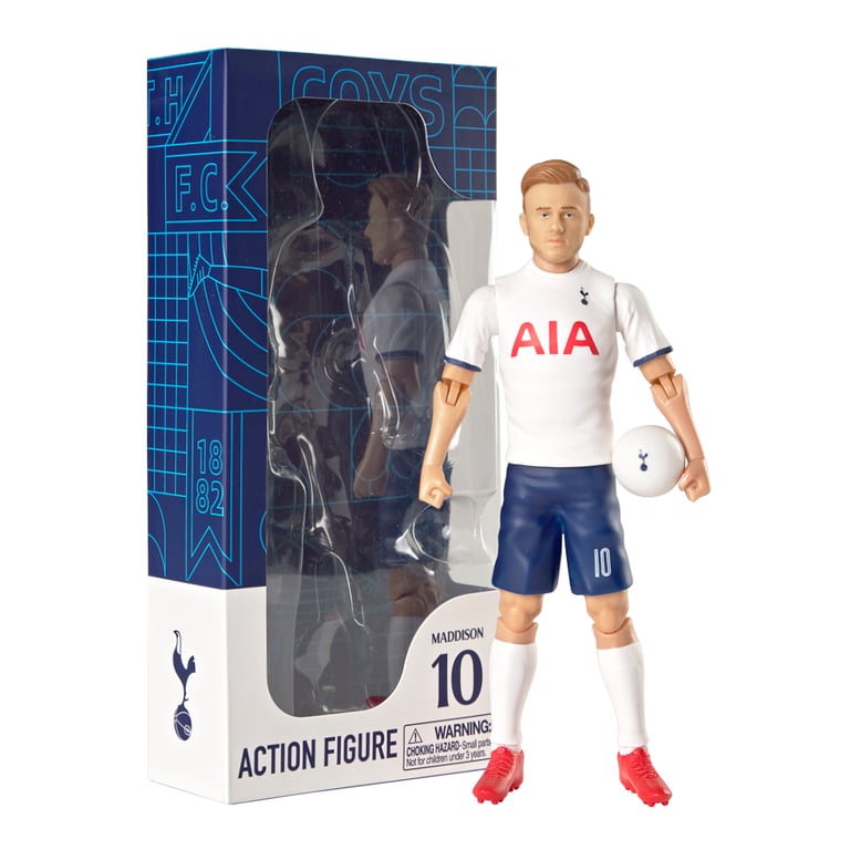 Tottenham Hotspur FC Maddisson 20cm Action Figure - 10 Points of Articulation & Official Team Merchandise