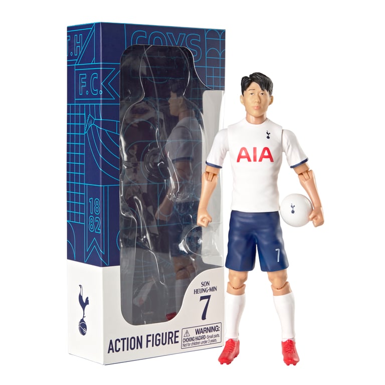 Tottenham Hotspur FC Son 20cm Articulated Action Figure with Spurs Team Kit and Football