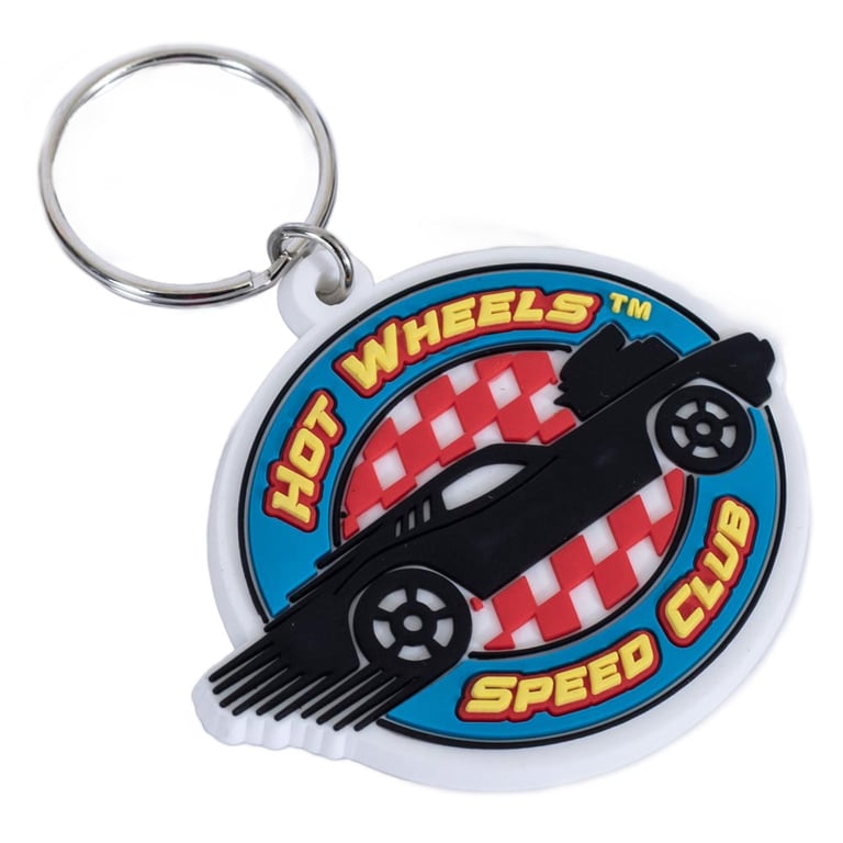 Hot Wheels Speed Club PVC Keyring - Durable and Colorful Keychain