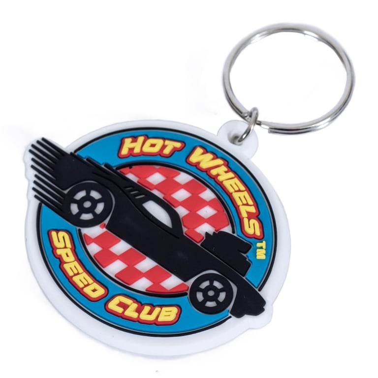 Hot Wheels Speed Club PVC Keyring - Durable and Colorful Keychain