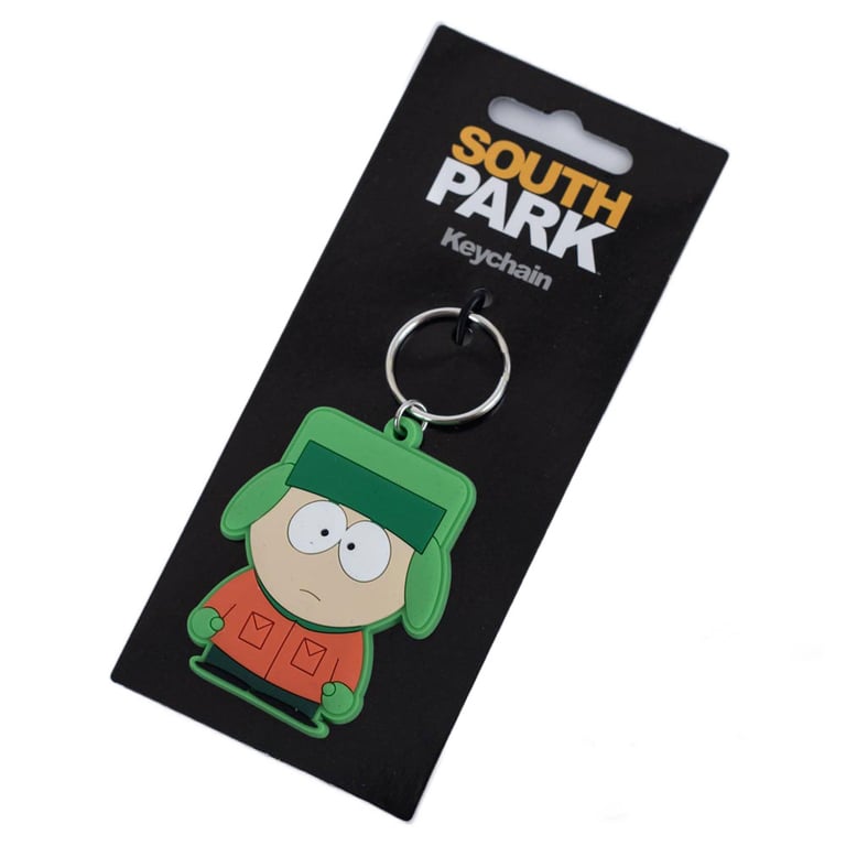 South Park Kyle Durable PVC Keychain with Chain and Split Ring