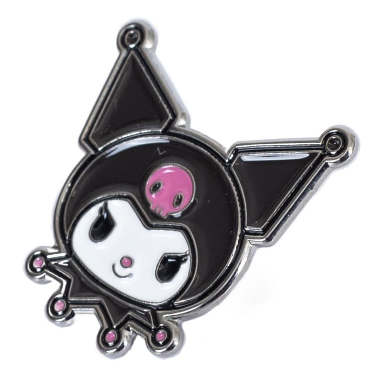 Kuromi Character Enamel Pin Badge - Colorful Collectible with Rubber Push Fixing