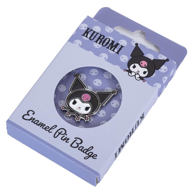 Kuromi Character Enamel Pin Badge - Colorful Collectible with Rubber Push Fixing