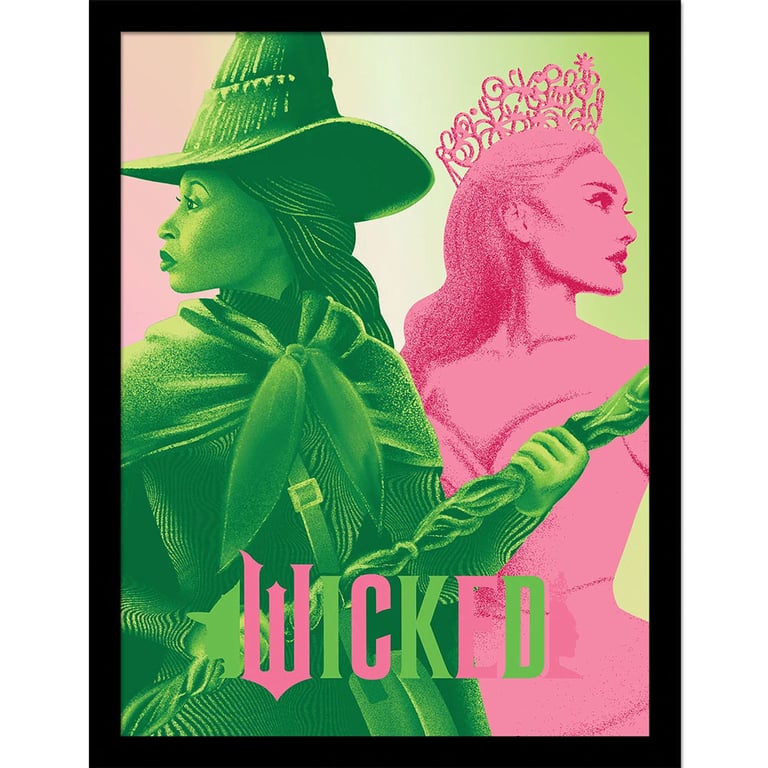 Wicked Elphaba & Glinda Collector Print - High Resolution Framed Artwork