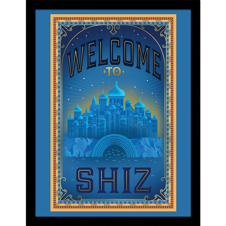 Shiz University Collector Print - High Resolution Artwork Framed in Black Shatterproof Styrene