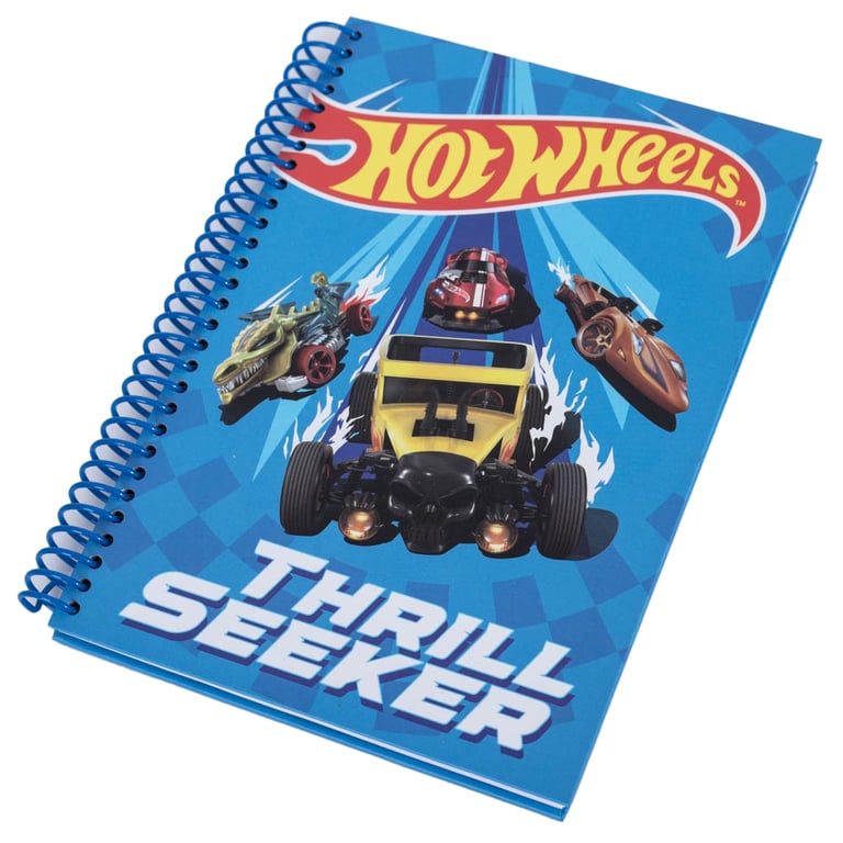 Hot Wheels Thrill Seeker Spiral Bound A5 Notebook