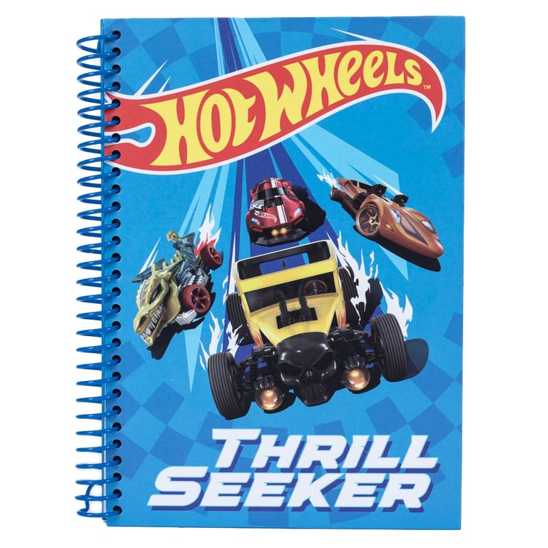 Hot Wheels Thrill Seeker Spiral Bound A5 Notebook